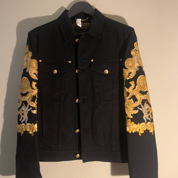 Versace Other - Versace Barocco Baroque denim jean jacket